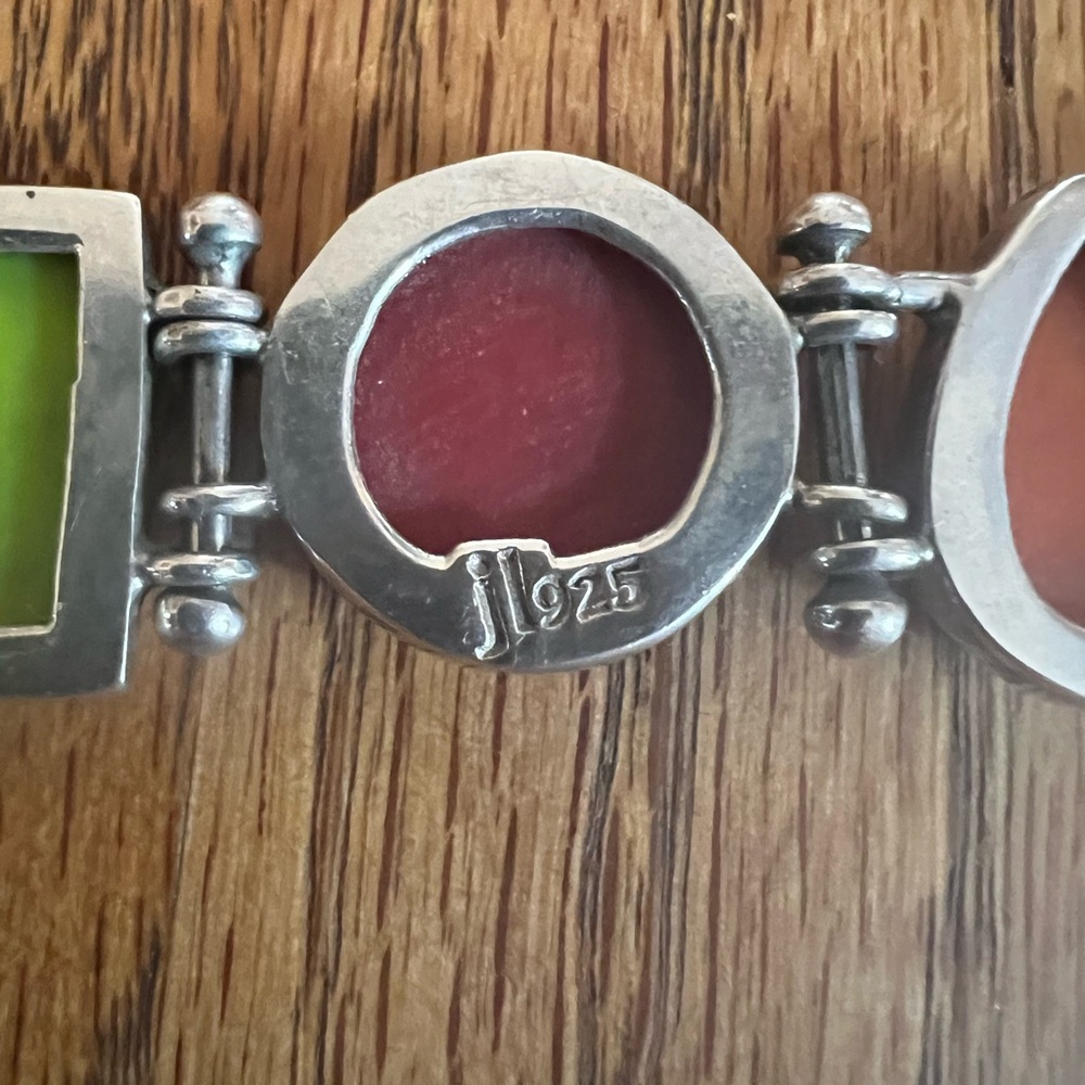 NEW Vintage Set Jessica Lee Designs 925 Bracelet and Earrings - Picture 6 of 8